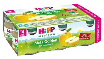hipp bio hipp bio omogeneizzato mela golden 6x80 g