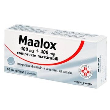 Maalox*40cpr mast 400mg+400mg