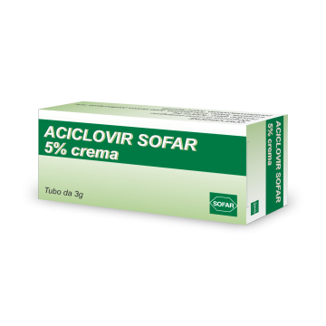 Aciclovir sofar*crema 5% 3g