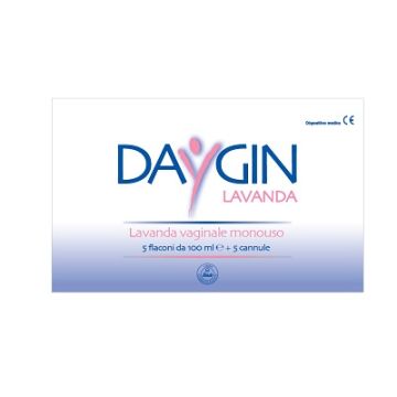 Daygin lavanda vaginale 5 flaconi da 100 ml + 5 cannule