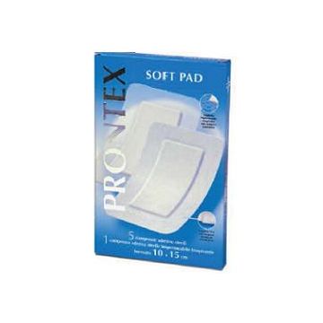 Garza compressa prontex soft pad autoadesiva 10x15cm 6 pezzi