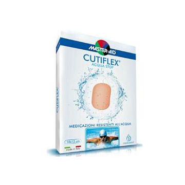 Medicazione autoadesiva trasparente impermeabile master-aid cutiflexmed 10,5x20 cm 5 pezzi