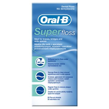 Oralb superfloss filo interdentale 50 fili