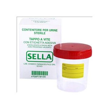 Contenitore per urina sterile misura grande capienza 120 ml