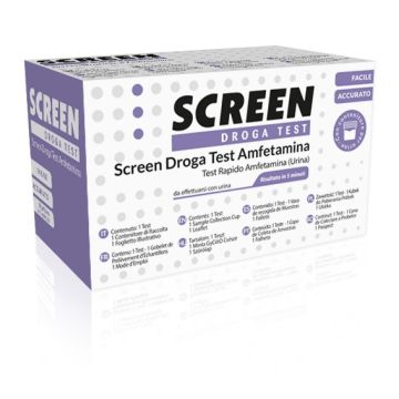 Screen droga test anfetamina test antidroga con contenitore urina