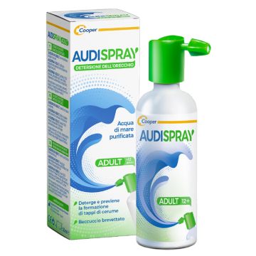 Audispray adult soluzione di acqua di mare ipertonica spray senza gas detersione orecchio 50 ml