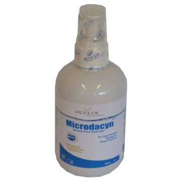 Medicazione in soluzione superossidata spray per detersione ferite con potere rigenerativo microdacy