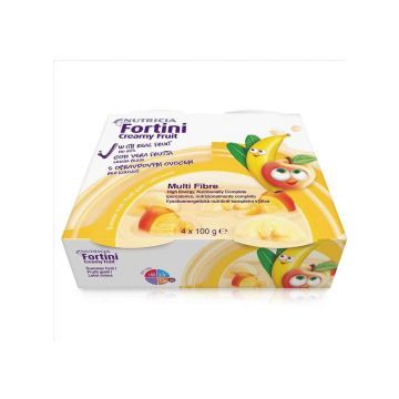 Fortini creamy fruit multi fibre frutti gialli 4x100 g