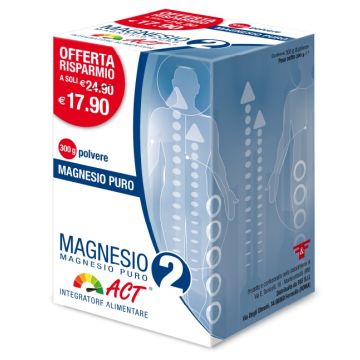 Magnesio puro 2 act polvere 300 g