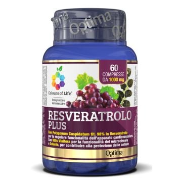 Colours of life resveratrolo plus 60 compresse 1000 mg