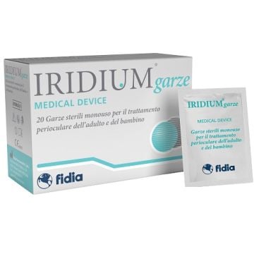 Iridium garza oculare medicata in tessuto non tessuto 20 pezzi