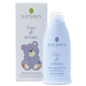 Nature's fiori di cotone baby bagno shampoo