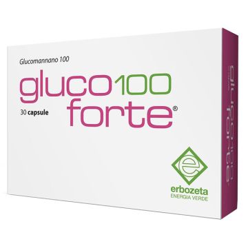 Gluco 100 forte glucomannano 100 30 capsule da 900 mg
