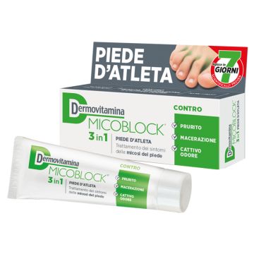 Dermovitamina micoblock 3 in 1 piede d'atleta 30 ml