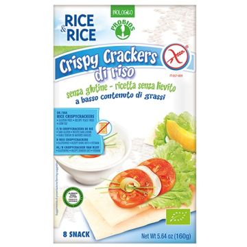 Rice&rice crispy crackers 100% riso 160 g senza lievito