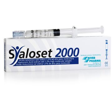 Siringa intra-articolare syaloset 2000 acido ialuronico 1,5% 2 ml 1 pezzo