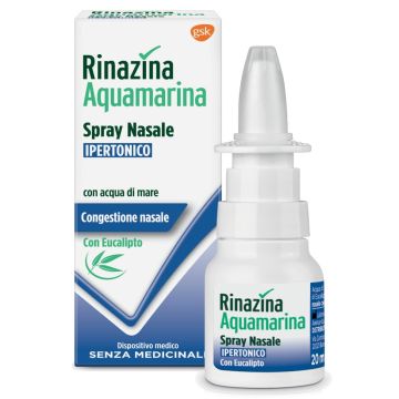 Rinazina aquamarina spray nasale ipertonico con eucalipto 20 ml