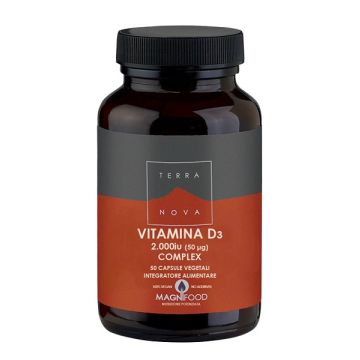 Terranova complesso di vitamina d3 2000 iu (50ug) 50 capsule