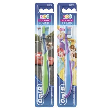 Oralb kids spazzolino manuale cars&princess 3-5 anni