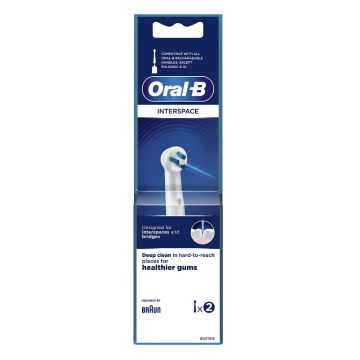 Oralb interspace testina per spazzolino elettrico 2 pezzi