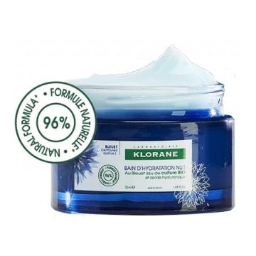 Klorane crema idratante notte fiordaliso acido ialuronico 50 ml