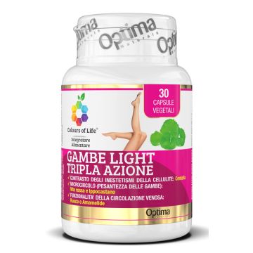 Colours of life gambe light tripla azione 30 capsule vegetali 850 mg