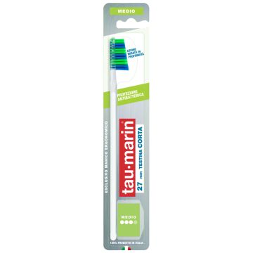 Taumarin professional spazzolino 27 medio testina corta protezione antibatterica